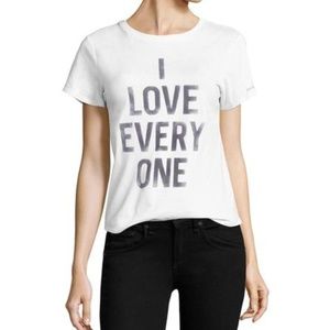 CINQ A SEPT I love Everyone Cotton Tee